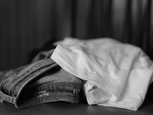 Black and white photo of knit clothing